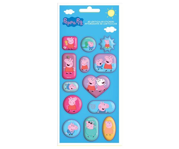 Peppa malac 3D-s hologramos 13db-os matrica szett