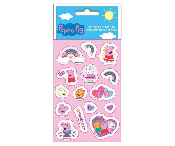 Peppa malac és barátai matrica szett 8x12cm 5 lap