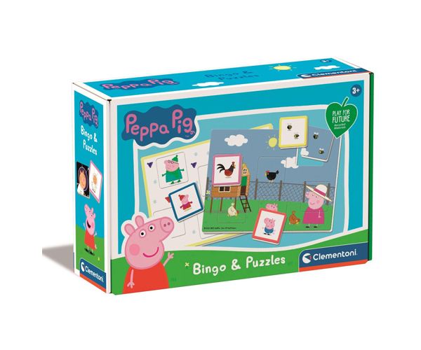Peppa malac Bingo és puzzle játékszett - Clementoni