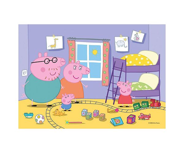 Peppa malac Supercolor 2 az 1-ben puzzle 2x20db-os - Clementoni