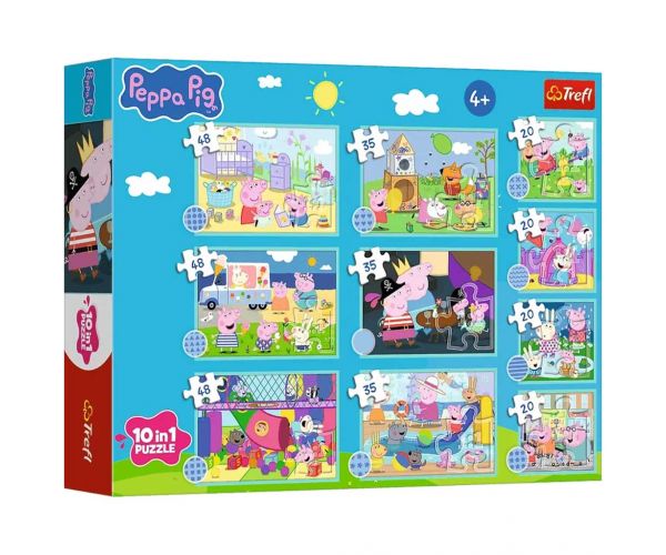Peppa malac 10az1-ben puzzle szett - Trefl