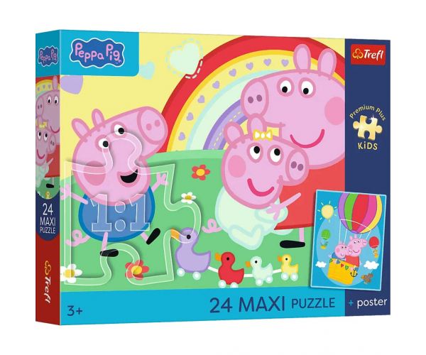 Peppa malac 24 db-os Maxi puzzle - Trefl