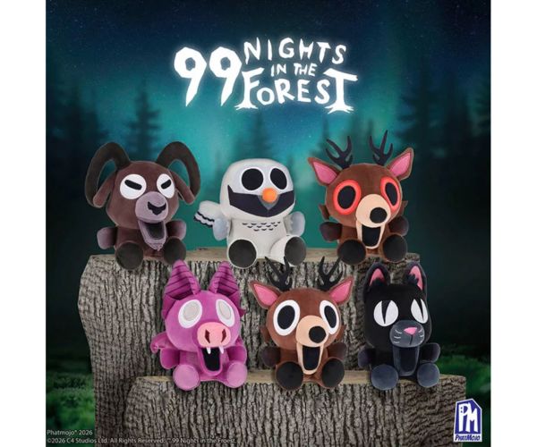 Phatmojo 99 Nights is the Forest meglepetés plüssfigura DLC kóddal