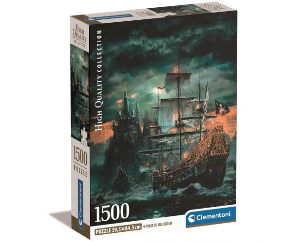 Kalózhajó 1500db-os HQC puzzle 59,5x84,5cm - Clementoni