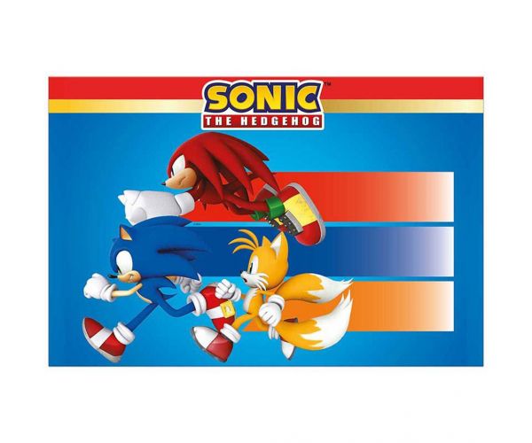 Sonic a sündisznó műanyag asztalterítő 120x180cm