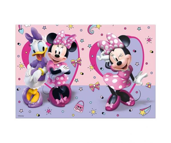 Minnie egér és Daisy mintás műanyag asztalterítő 120x180cm