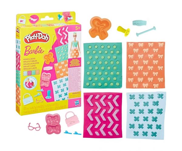 Play-Doh: Barbie gyöngyök és masnik gyurma szett - Hasbro