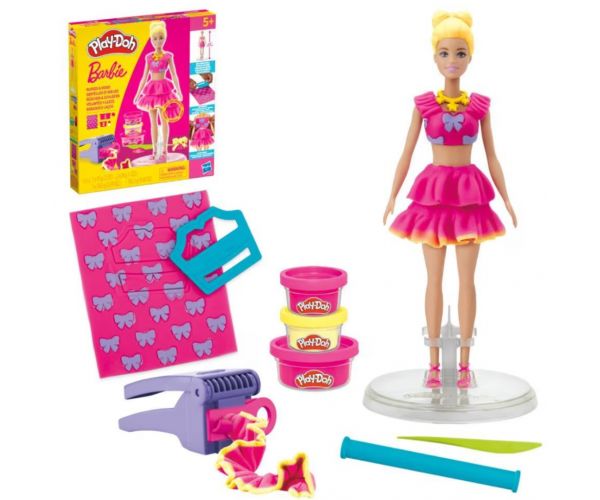 Play-Doh: Barbie fodrok és masnik gyurmaszett - Hasbro