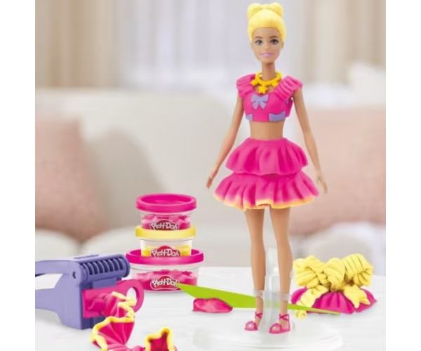 Play-Doh: Barbie fodrok és masnik gyurmaszett - Hasbro