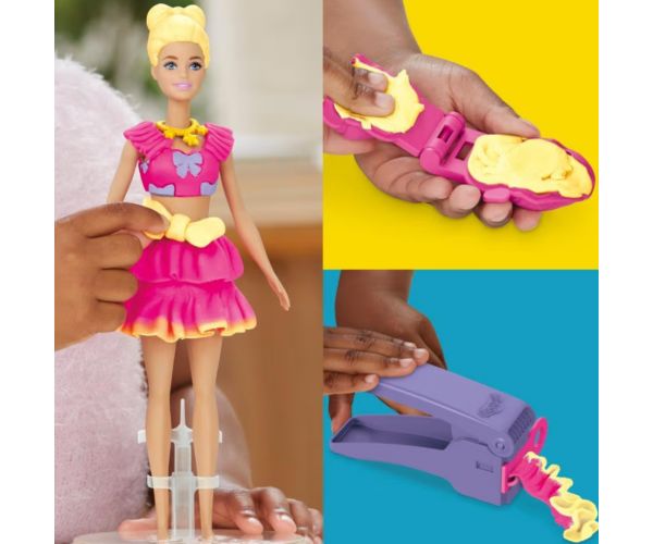 Play-Doh: Barbie fodrok és masnik gyurmaszett - Hasbro