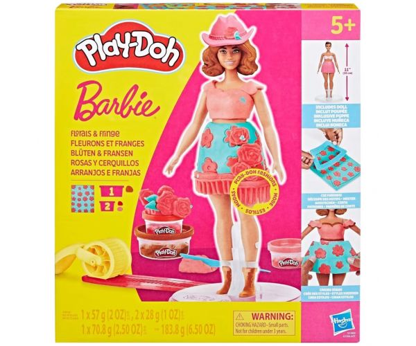 Play-Doh: Barbie virágminták és rojtok gyurmaszett - Hasbro