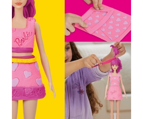 Play-Doh: Barbie szívek és hajkorona gyurma szett babával - Hasbro