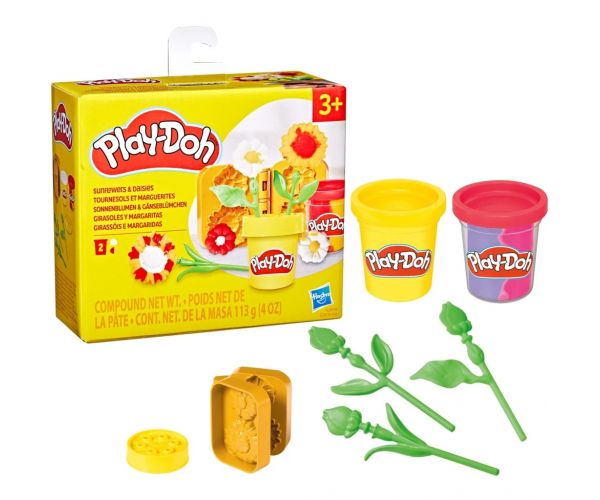 Play-Doh: Kis virágok - Napraforgó és százszorszép gyurmaszett - Hasbro