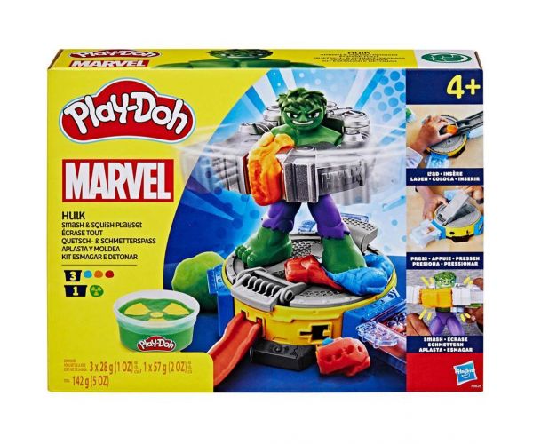 Play-Doh: Marvel Hulk Smash & Squish játékszett - Hasbro