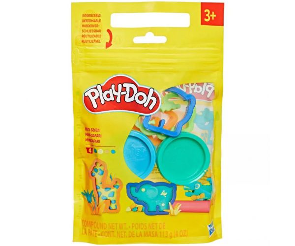 Play-Doh: Mini szafari gyurmaszett 4 tégely gyurmával - Hasbro