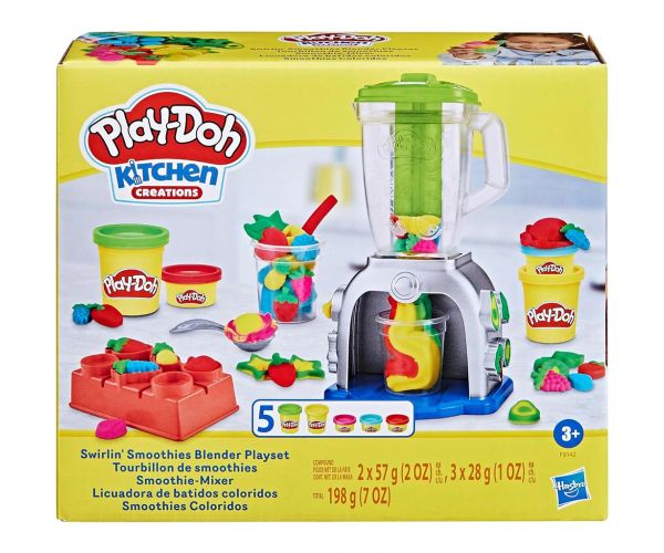 Play-Doh: Swirlin Smoothies Turmixgép 5 tégely gyurmával 198g