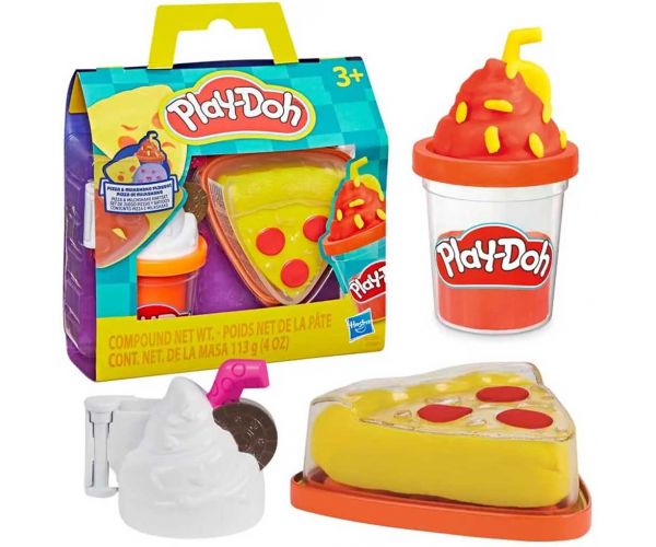 Play-Doh: Treats To Go Pizza és milkshake gyurma szett - Hasbro