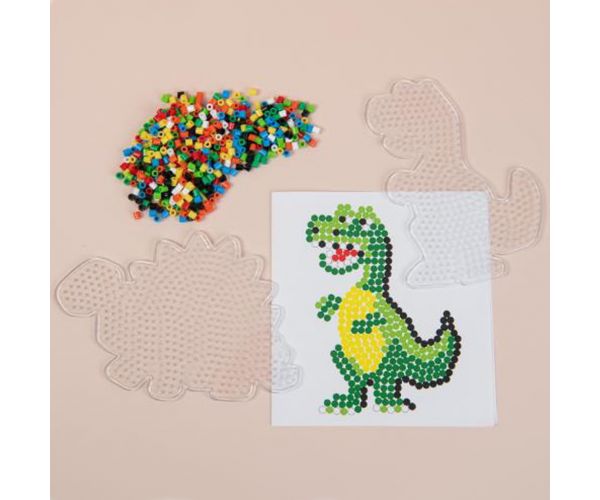 PlayBox: 5mm-es MIDI Dinoszauruszos kreatív vasalható gyöngy szett