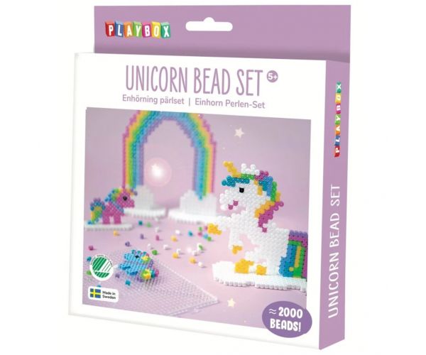 PlayBox: 5mm-es MIDI unikornisos kreatív vasalható gyöngy szett