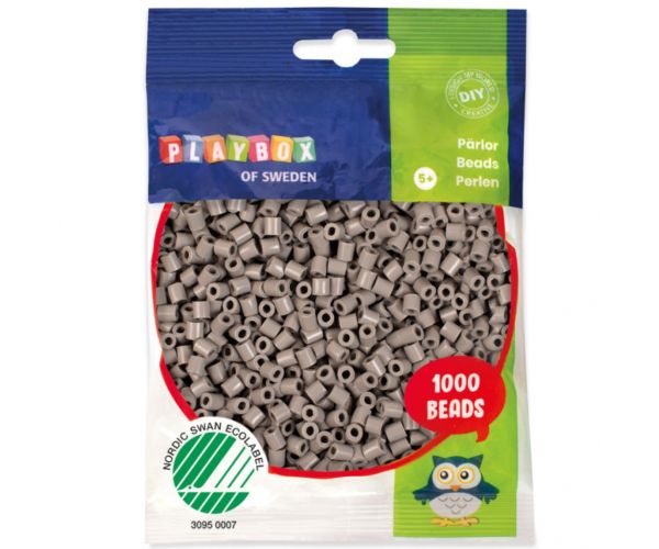 PlayBox: 5mm-es MIDI vasalható gyöngy 1000db-os szürke színben