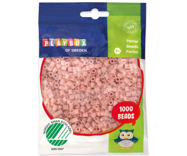 PlayBox: 5mm-es MIDI vasalható gyöngy 1000db-os világos bézs színben