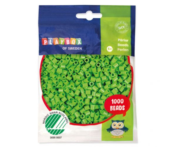 PlayBox: 5mm-es MIDI vasalható gyöngy 1000db-os világoszöld színben