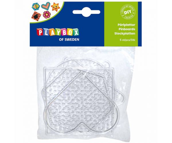 PlayBox: 5mm-es MIDI vasalható gyöngy alap formák 3db-os csomag