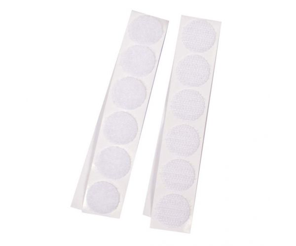 PlayBox: Fehér öntapadós tépőzár 20mm 12db-os szett