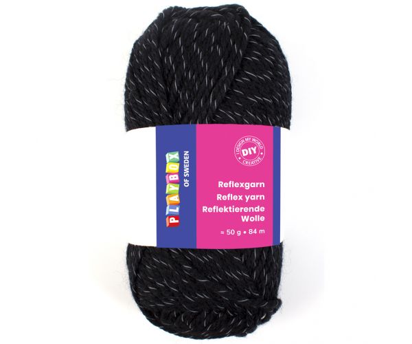 PlayBox: Fekete kötőfonal 50gr