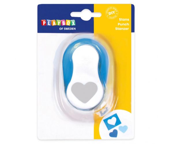 PlayBox: Formalyukasztó szív alak 2,5cm