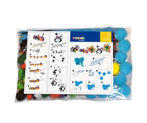 PlayBox: Színes állatos pompom szett
