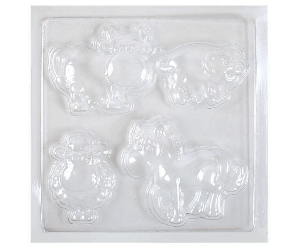 PlayBox: A farm állatai gipszkiöntő forma 17x17cm
