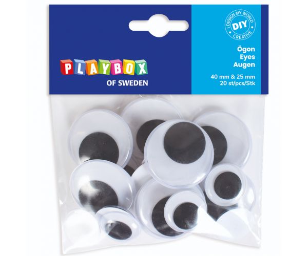 PlayBox: Mozgó szemek kétféle méretben 20 db-os szett