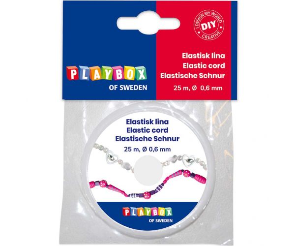 PlayBox: Átlátszó rugalmas zsinór 0,6mm 25m