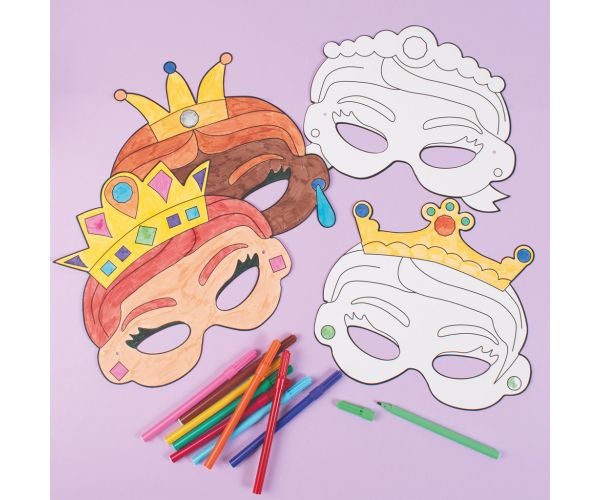 PlayBox: Hercegnők 12db-os papír maszk szett