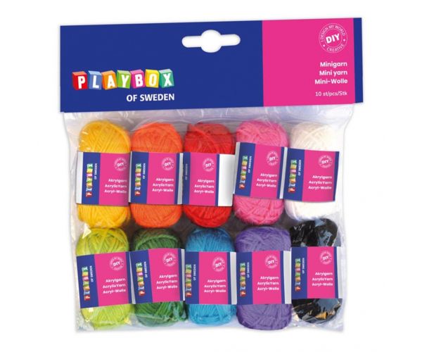 PlayBox: Mini fonalak 10db-os szett 36m