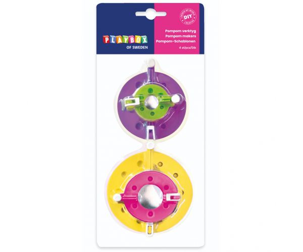 PlayBox: Pom-pom készítő szett 4db-os