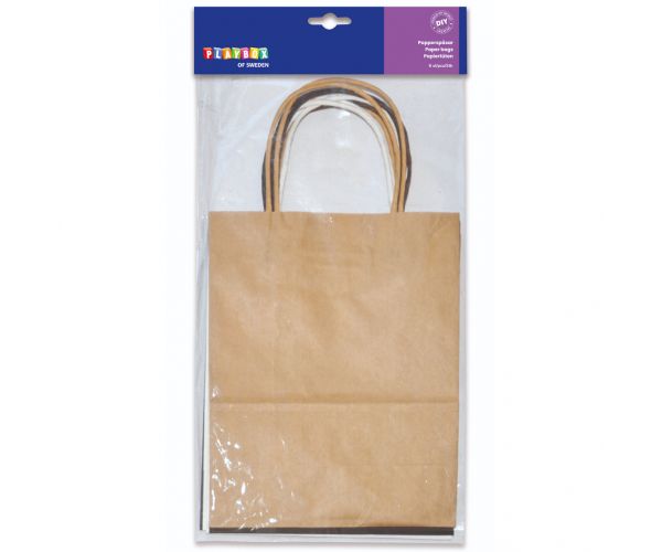 PlayBox: Papírtasak szett többféle színben 6 db-os 19x24,5x10cn