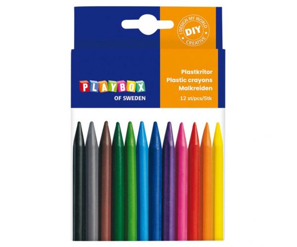 PlayBox: Zsírkréták 12db-os készlet