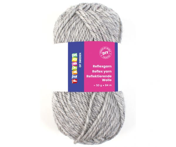 PlayBox: Szürke kötőfonal 50gr