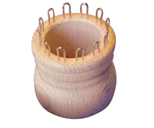PlayBox: Nagy méretű fa kötőorsó 65x60mm