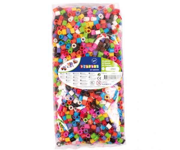 PlayBox: 9mm-es XL MIDI színes vasalható gyöngyök 2300db-os csomag