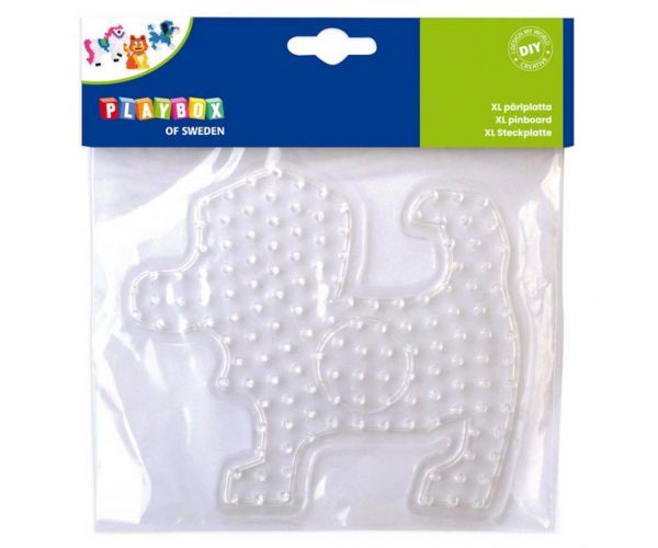 Playbox: XL vasalható gyöngy alaplap – 1 darab (cica, kutya vagy ló forma)