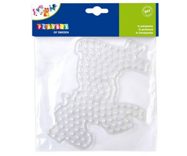 Playbox: XL vasalható gyöngy alaplap – 1 darab (cica, kutya vagy ló forma)