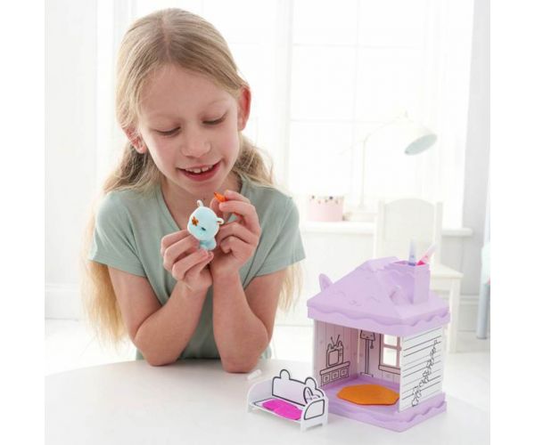 Playmonster: Fuzzikins víziló nappalija játékszett