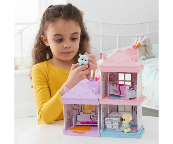 Playmonster: Fuzzikins víziló nappalija játékszett