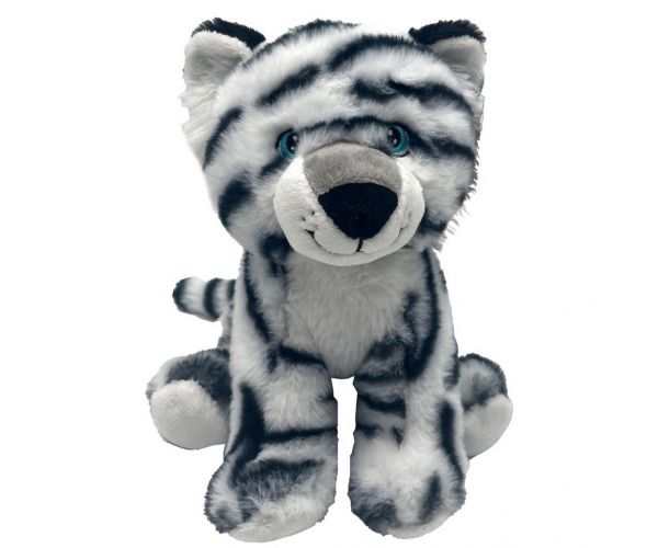 Plüss fehér tigris 21cm