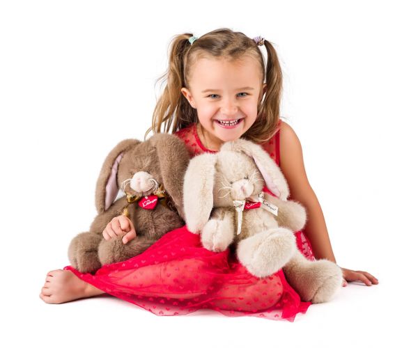 Cappuccino nyuszi plüss figura 36cm - Lumpin