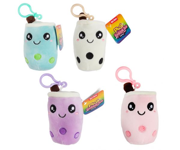 Bubble Tea plüss kulcstartó többféle változatban 1db