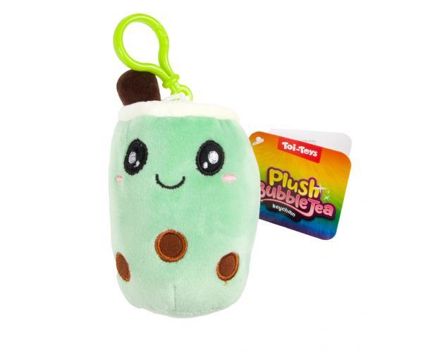Bubble Tea plüss kulcstartó többféle változatban 1db